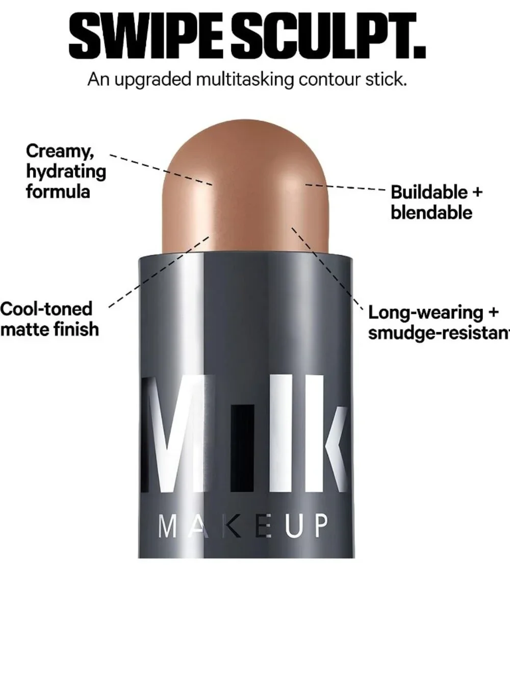 Milk Makeup Quick Sculpt Creamy Matte Contour Stick & Luminous Highlighter Stick